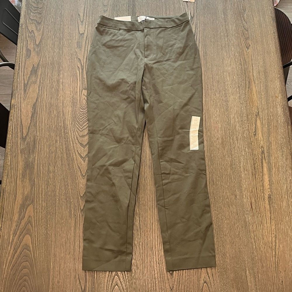 NWT A New Day Stretch Skinny Leg Olive Green Pants Size 4
